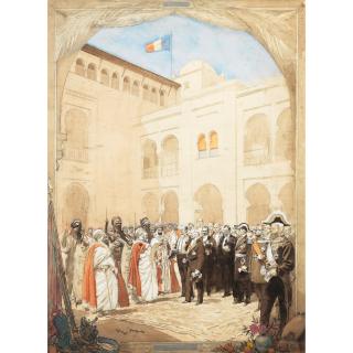Georges-Bertin Scott - Centenaire De L\'Algérie 1830 - 1930Georges-Bertin Scott ; Centenaire De L\'Algérie ; Signed Lower Left ; Watercolour And Gouache