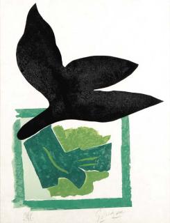 Georges Braque - [Black Bird], for Si je mourais là-bas (see Vallier 187, p. 279)