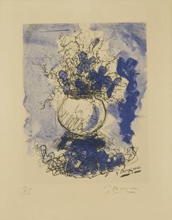 Georges Braque - Bouquet de Fleurs à l\'Aquarelle (Maeght 1025)