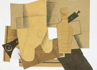 Georges Braque - Bouteille et instruments de musique