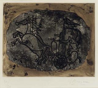 Georges Braque - Char Noir (Char V) (V. 116)