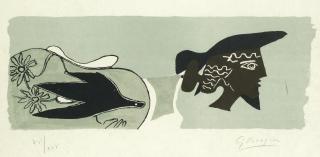 Georges Braque - Cinq Poésies en Hommage à Georges Braque (Vallier 131; Mourlot 60)