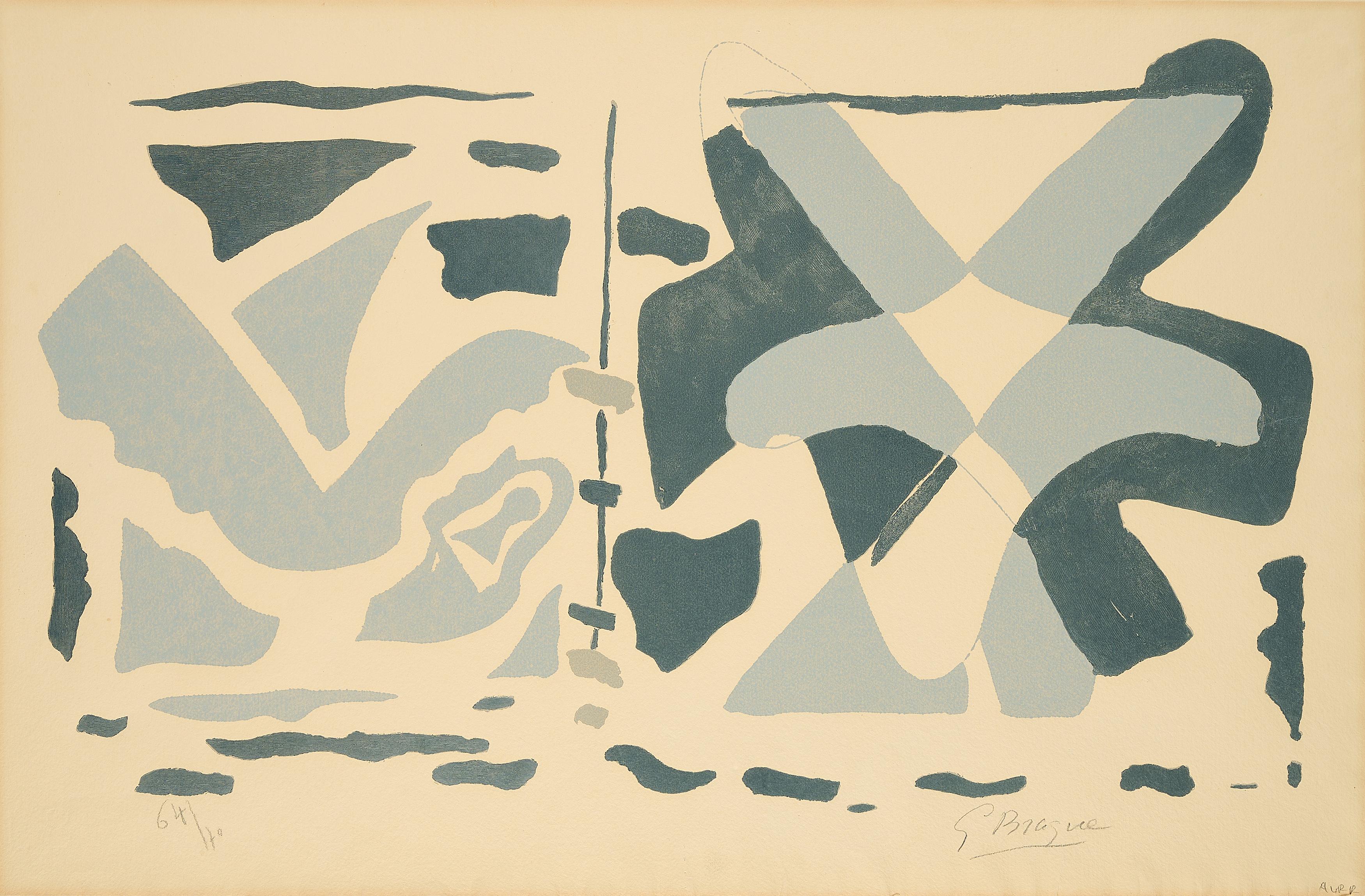 Georges Braque - Fenetre II / Oiseaux gris.