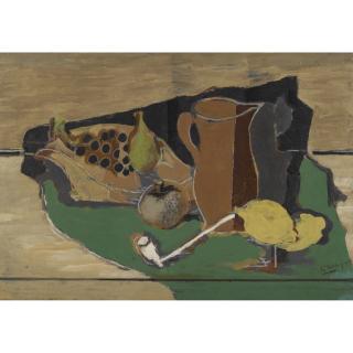 Georges Braque - Fruits, Cruche Et Pipe