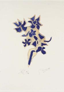 Georges Braque - Giroflée bleue, from Lettera Amorosa (cf. V. 187)