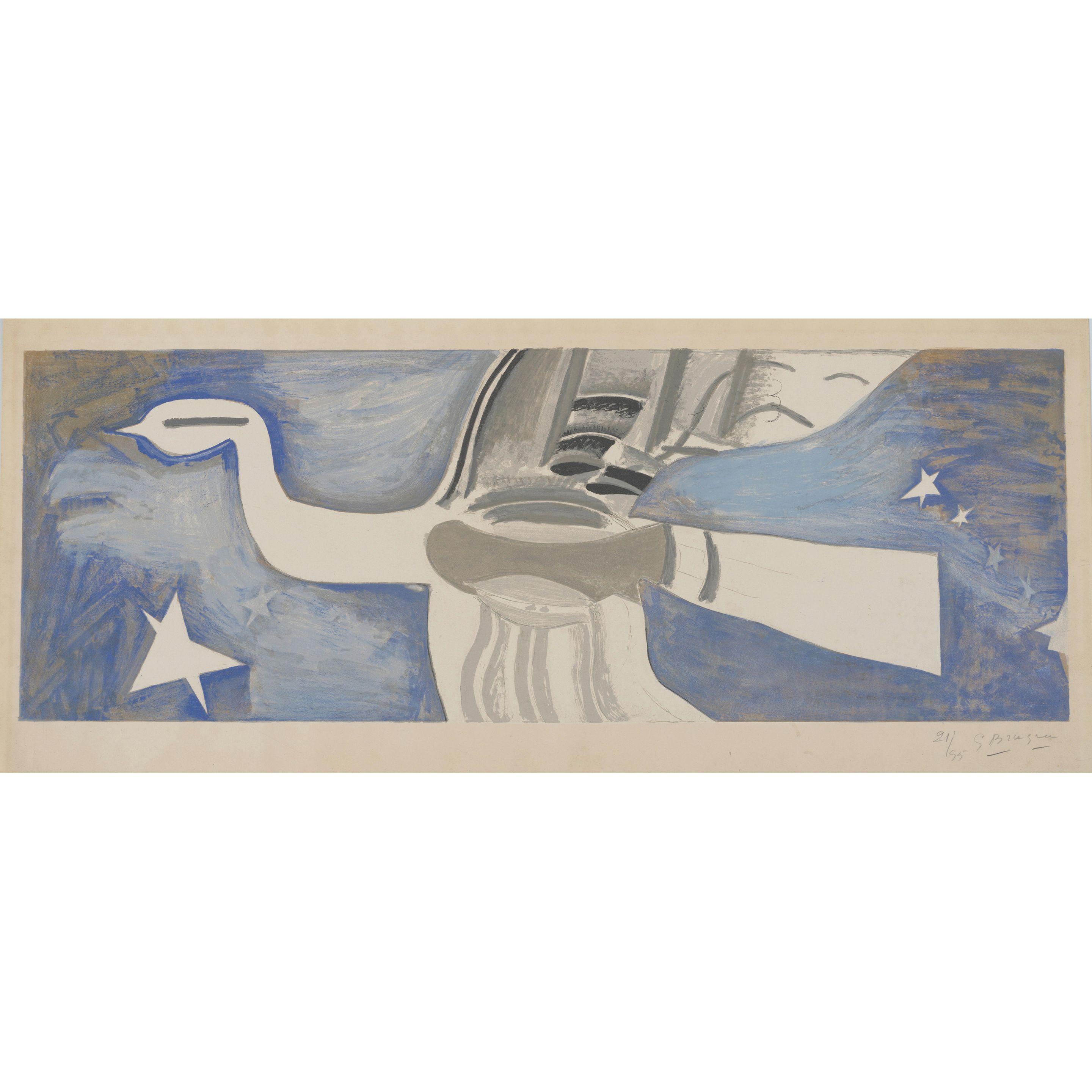 Georges Braque - Grand oiseau bleu