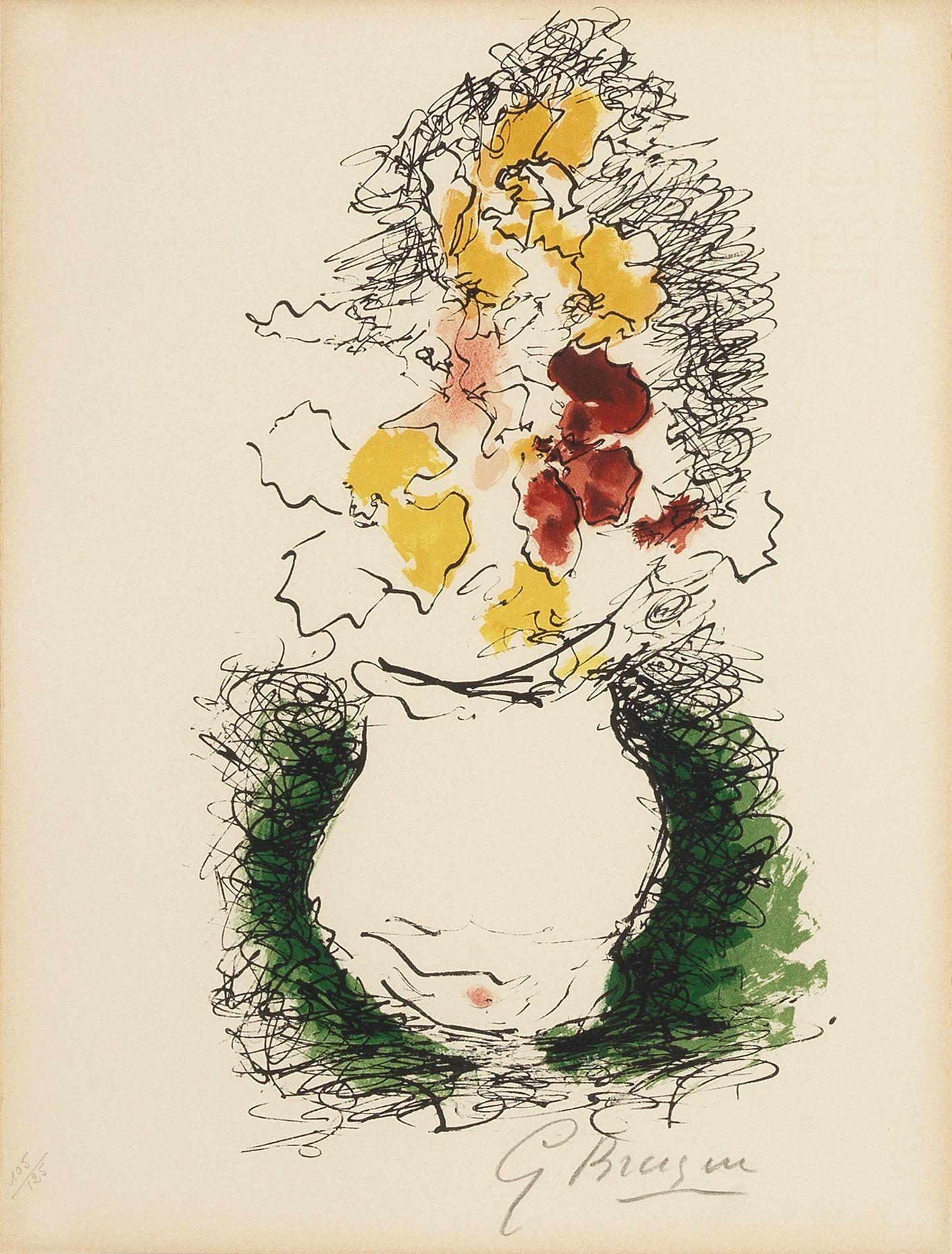 Georges Braque - Le Bouquet, from Braque Lithographe