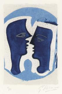 Georges Braque - Le Couple, From Lettera Amorosa (V. 187, P. 53)