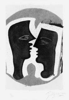 Georges Braque - Le Couple, from Lettera Amorosa (V. 187, p. 53)