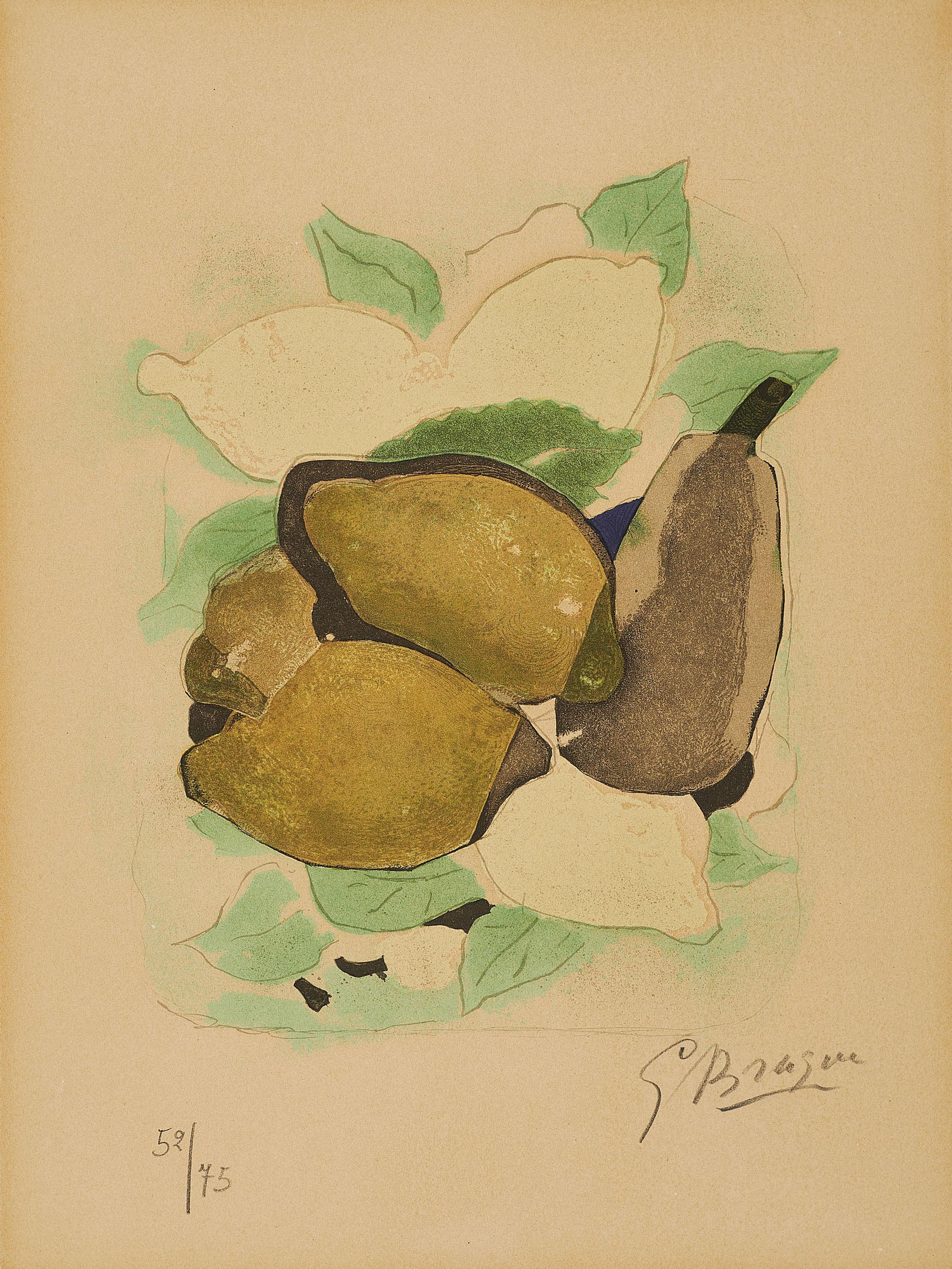 Georges Braque - Les citrons (Aus: Lettera amorosa).