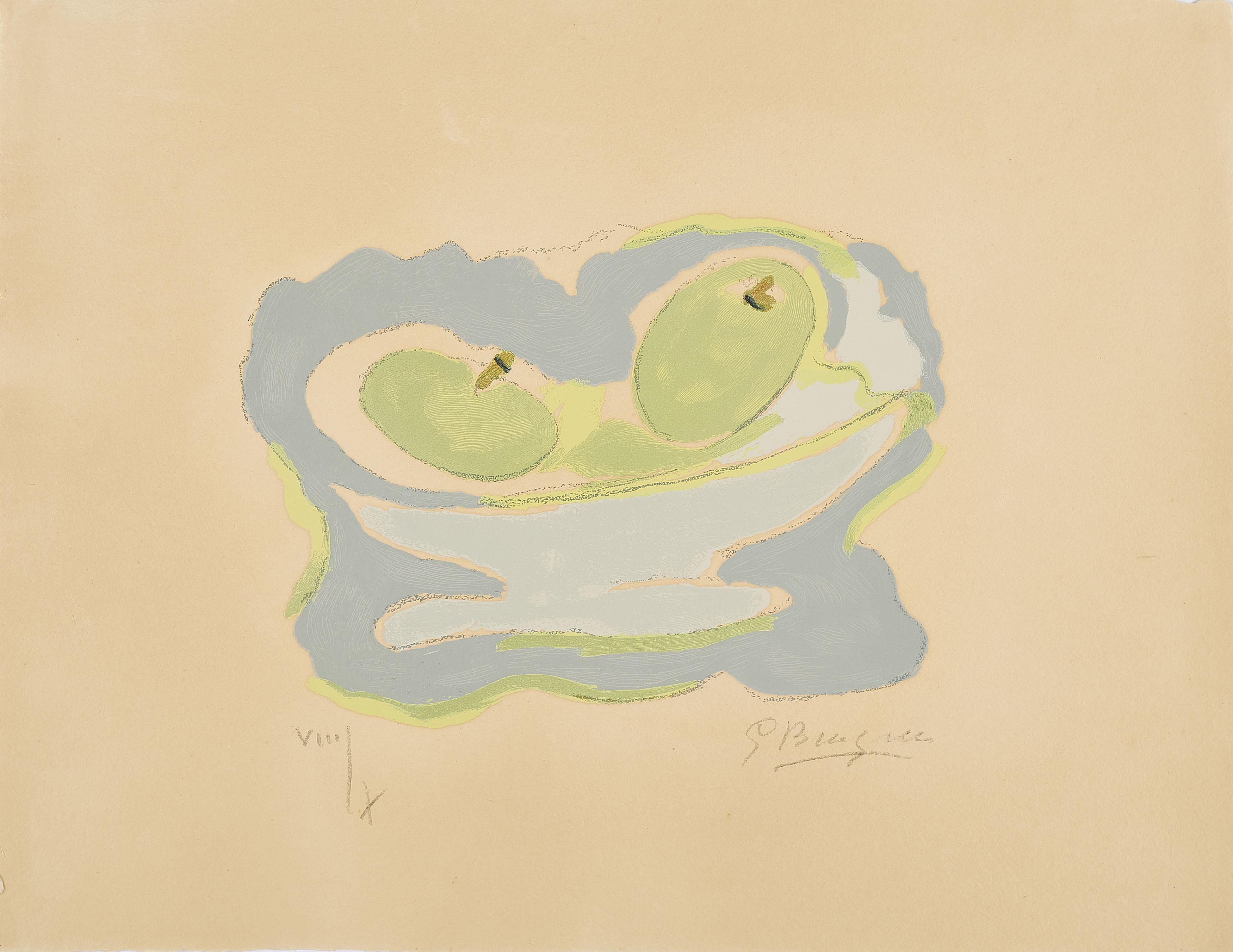 Georges Braque - Les Pommes (Aus: Si le mourais là-bas).