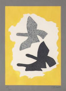 Georges Braque - Les Trois Oiseaux en Vol (V. 168)