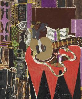 Georges Braque - Mandoline à la partition (Le Banjo)