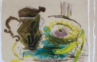 Georges Braque - Nature Morte Au Pichet Et Aux Raisins