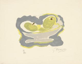 Georges Braque - Nature morte les Pommes, from Si je mourais là-bas (V. 181)