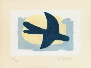 Georges Braque - Oiseau bleu et jaune (V. 147)
