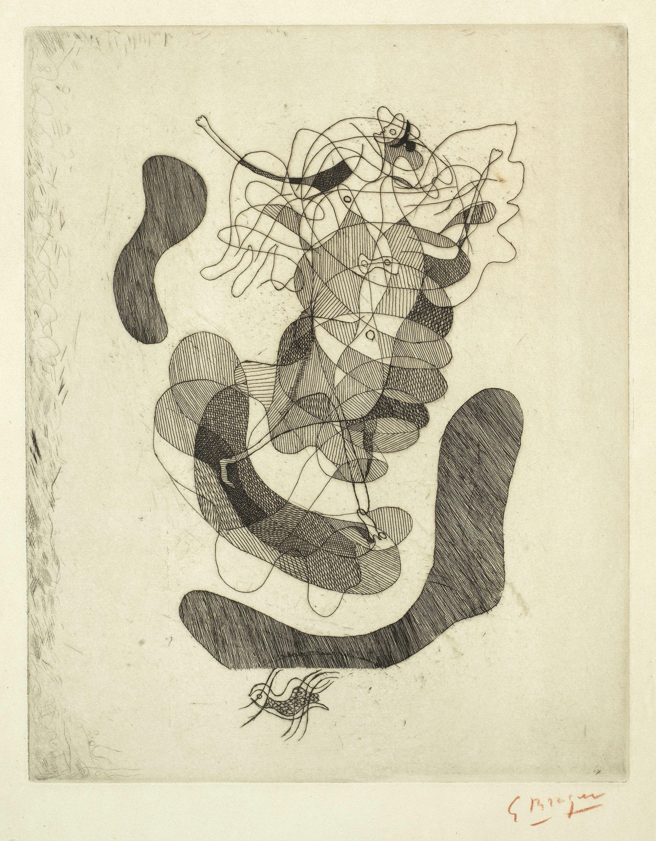 Georges Braque - One Plate, From La Théogonie D\'Hèsiode