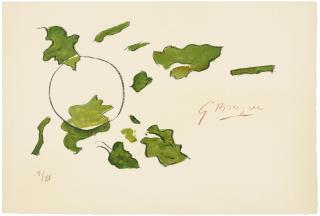 Georges Braque - One plate, from: Lettera amorosa by René Char