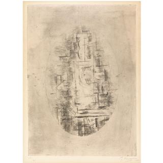 Georges Braque - Pal (Bouteille De Bass Et Verre Sur Une Table) (Vallier 9)