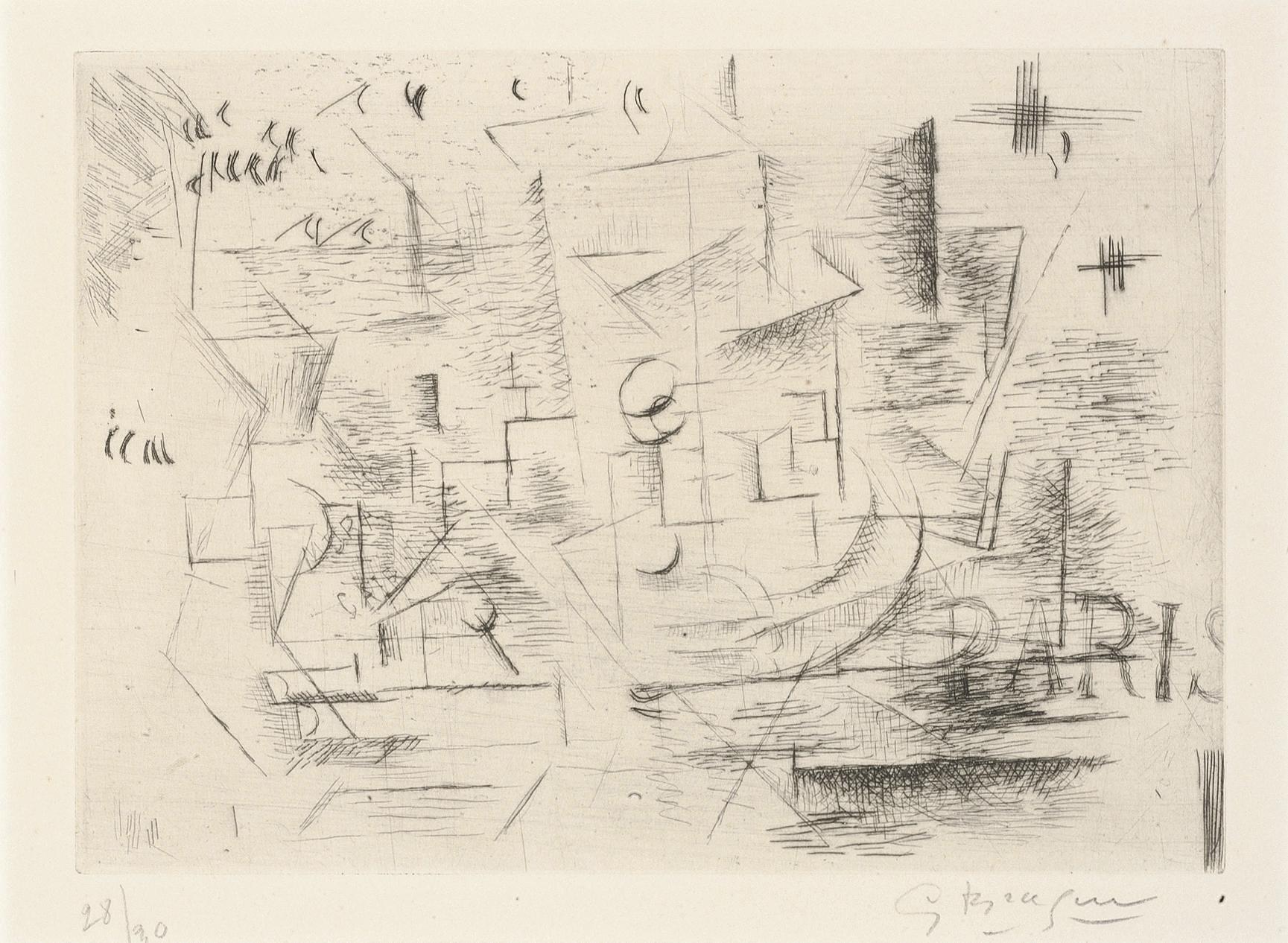 Paris (Nature morte sur une Table) (V. 3) by Braque Art.Salon