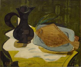 Georges Braque - Pichet noir et limande