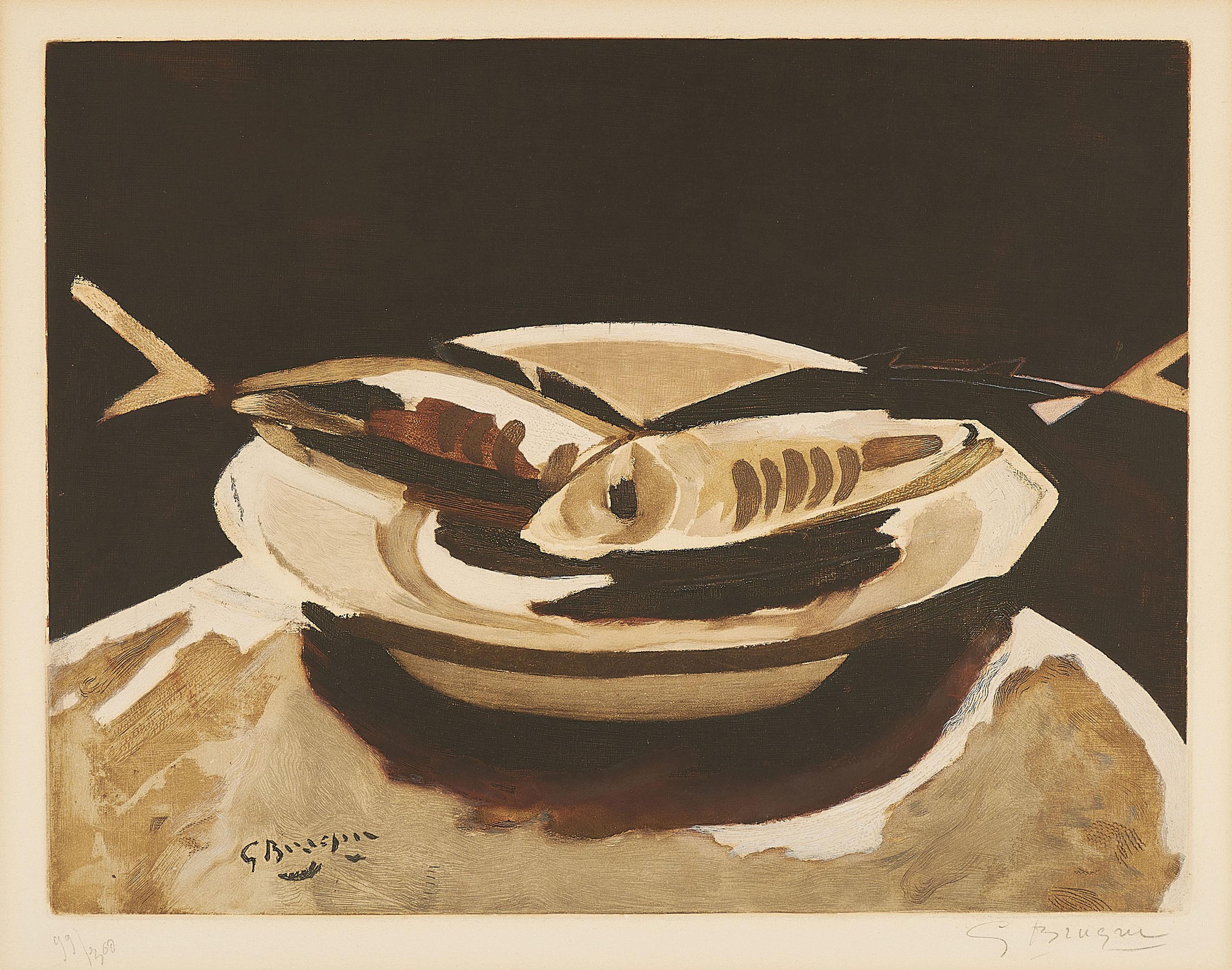 Georges Braque - Poissons.