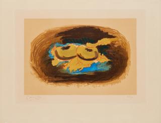Georges Braque - Pomme et feuilles.