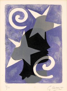Georges Braque - Profil, from Lettera Amorosa
