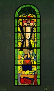 Georges Braque - Sketch of a stained-glass window: Heiliger