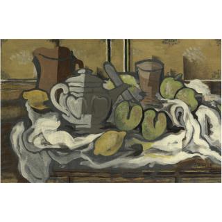 Georges Braque - Théière, Cruche, Verre Et Fruits