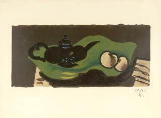 Georges Braque - Théière et pommes.