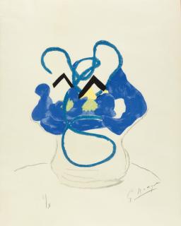 Georges Braque - Vase bleu, S. 59 aus: Si je mourais là-bas