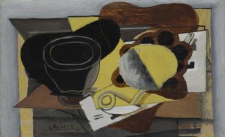 Georges Braque - Verre, Pipe Et Fruits