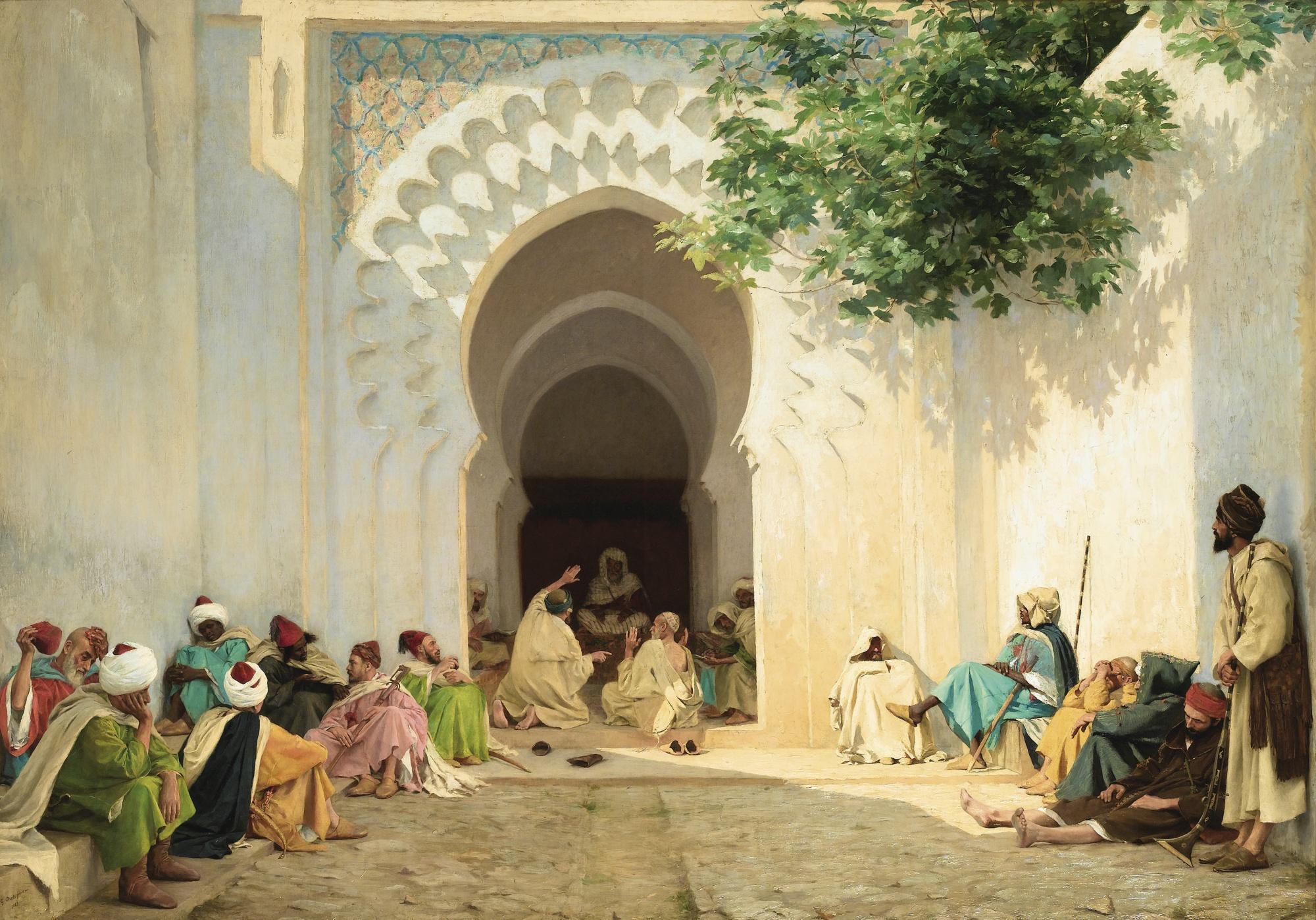 Georges Bretegnier - French une Audience Du Pacha A Tanger