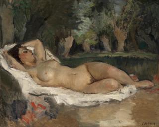 Georges Capon - Reclining nude