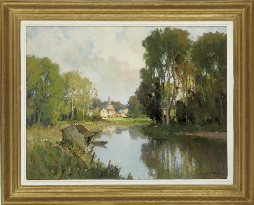 Georges Charles Robin - Le Loing river, France