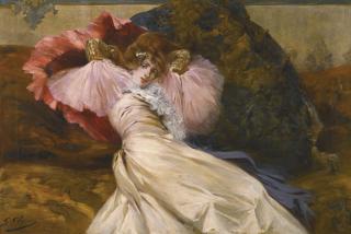 Georges Clairin - French Femme Allongée