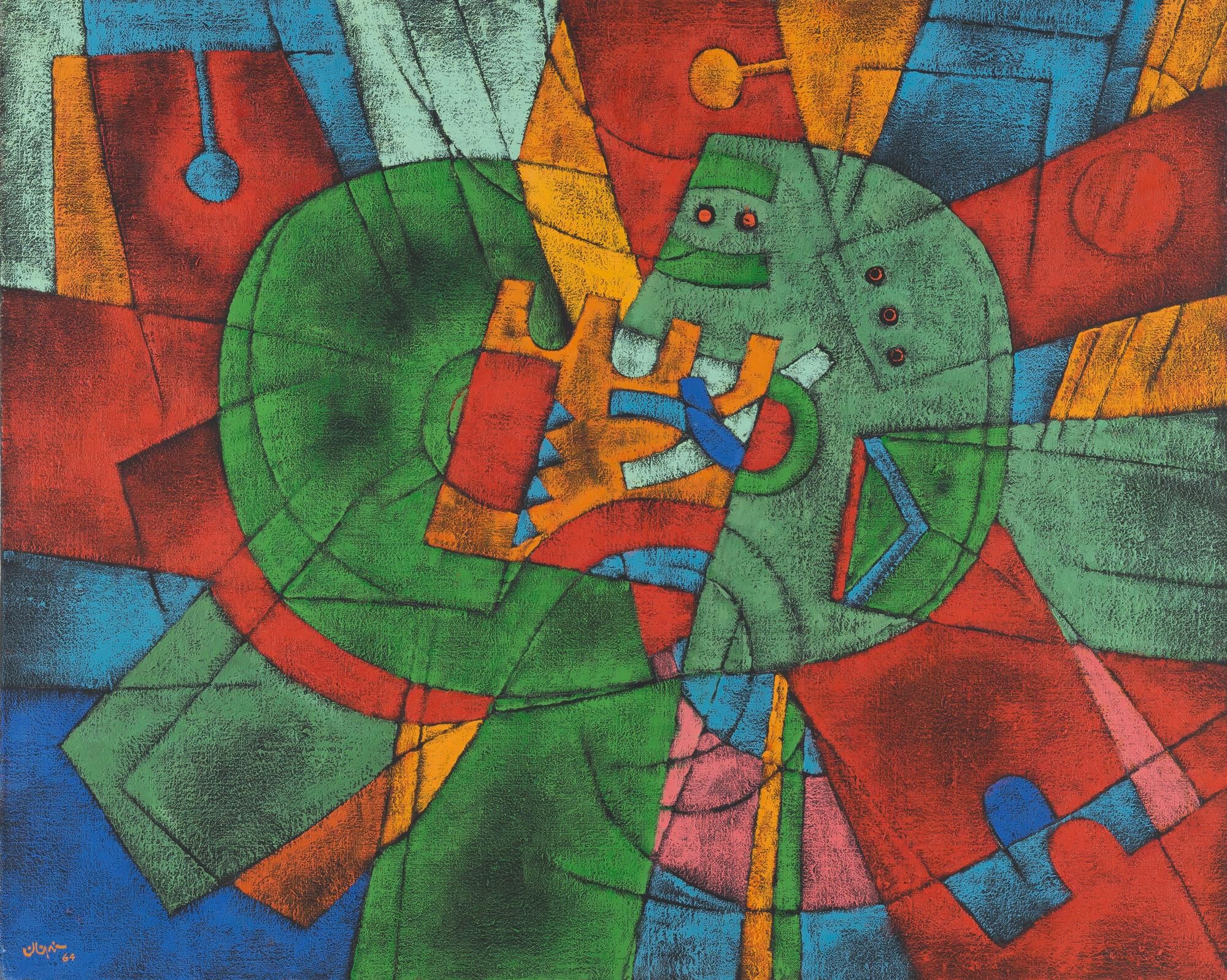 Georges Collignon - Abstrakte Komposition