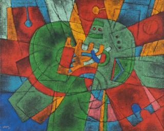 Georges Collignon - Abstrakte Komposition