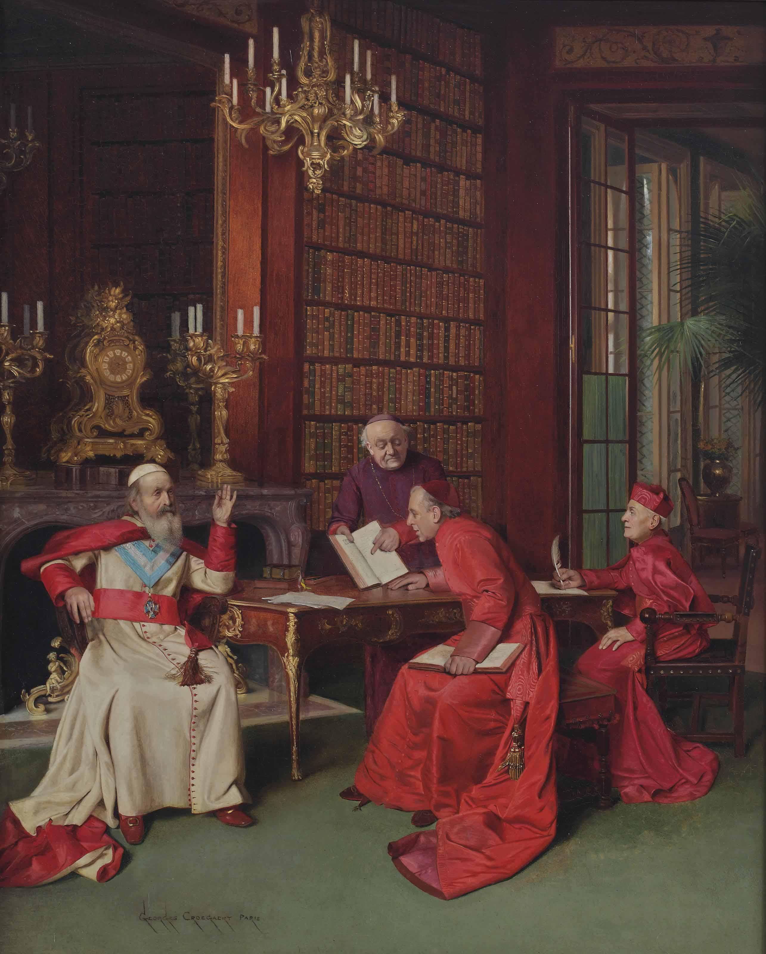 Georges Croegaert - A Russian patriarch visiting cardinals
