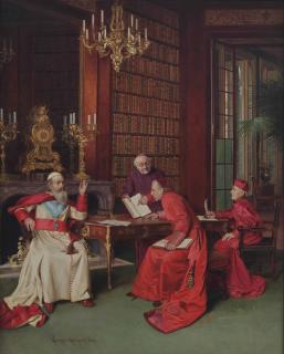 Georges Croegaert - A Russian patriarch visiting cardinals