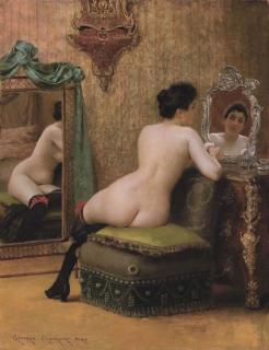 Georges Croegaert - Femme au Boudoir