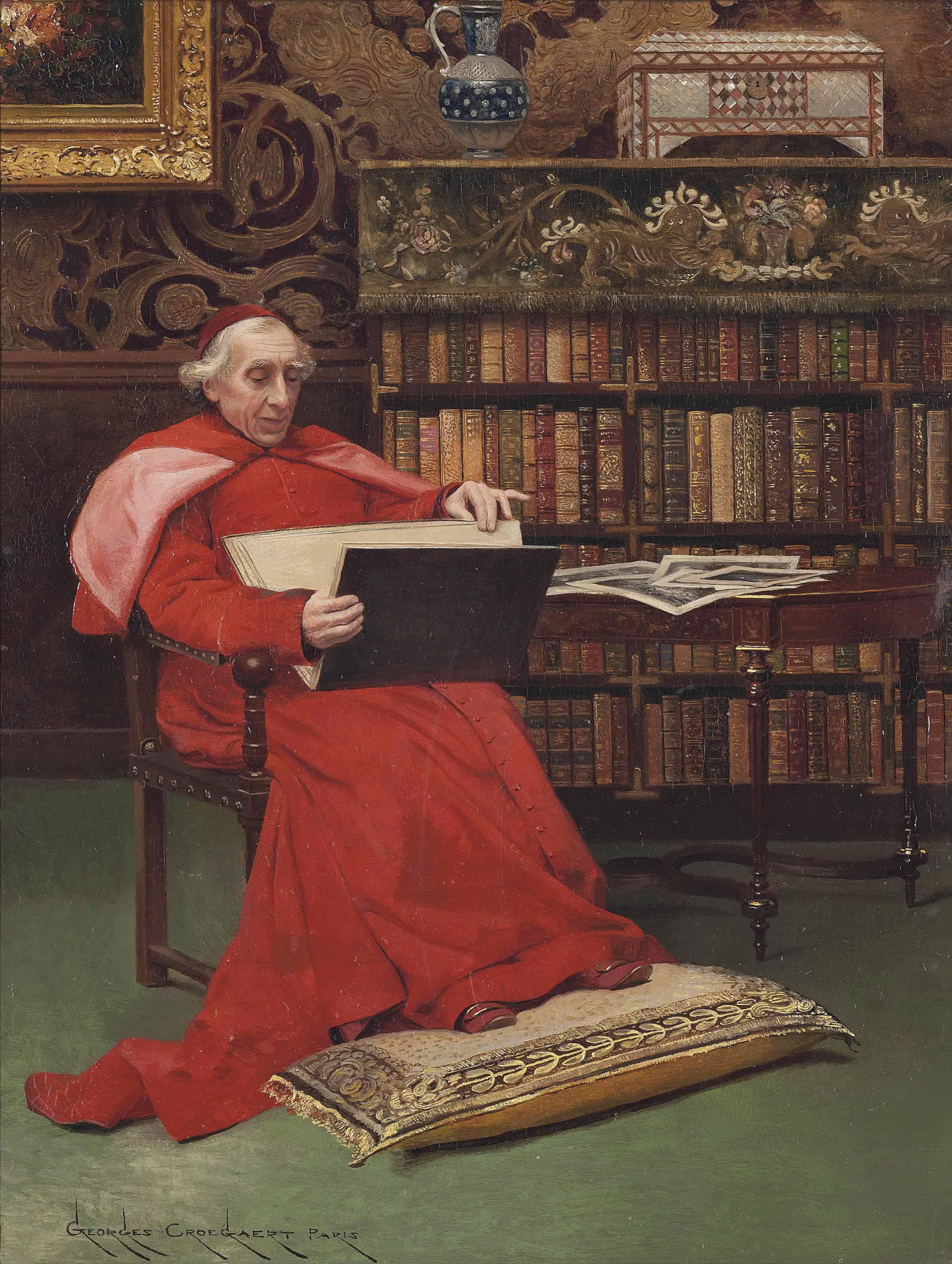 Georges Croegaert - In The Library