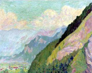 Georges d\' Espagnat - A View of Myringen, Switzerland