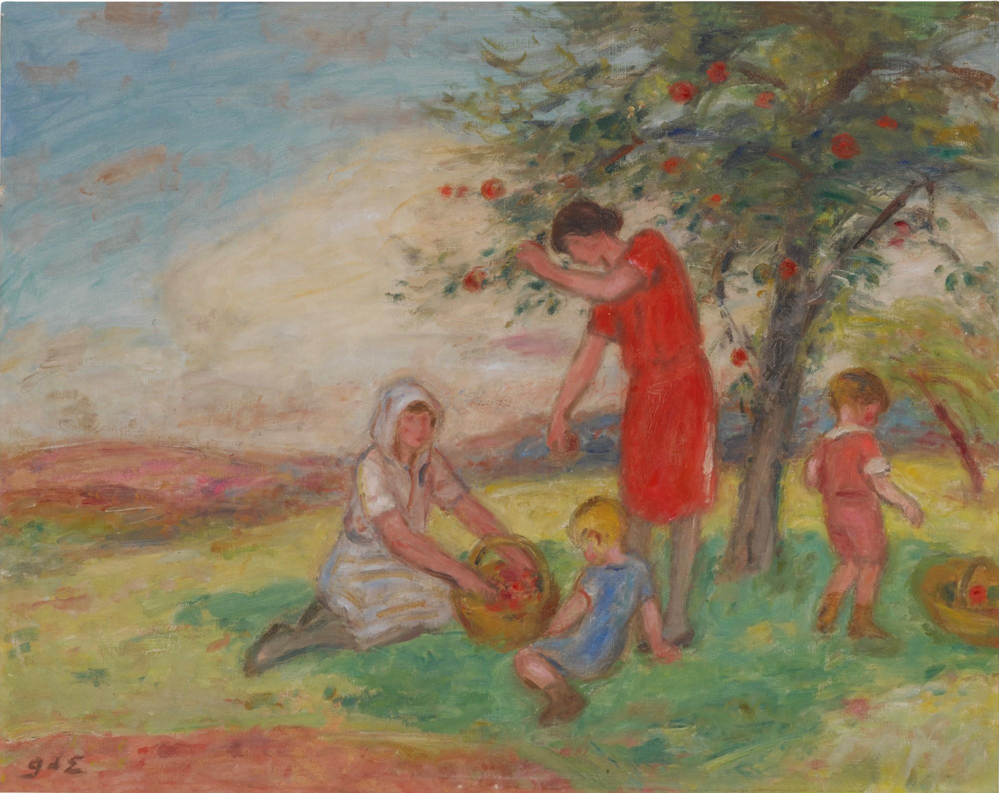 Georges d\' Espagnat - La Cueillette des pommes