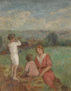 Georges d\' Espagnat - Mère Et Deux Enfants