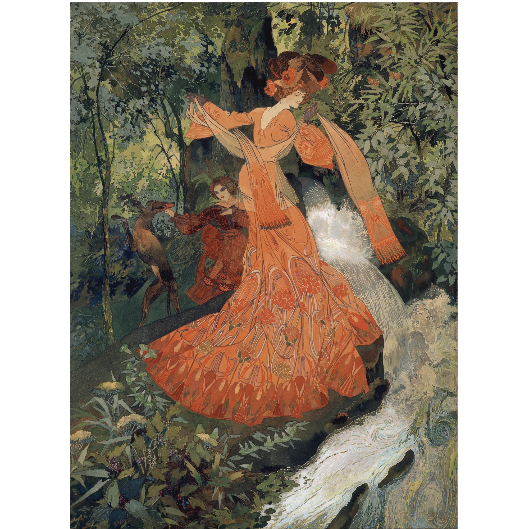 Georges de Feure - French Elegante Pres D\'Une Source