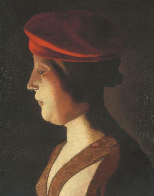 Georges de La Tour - Tête de femme: un fragment