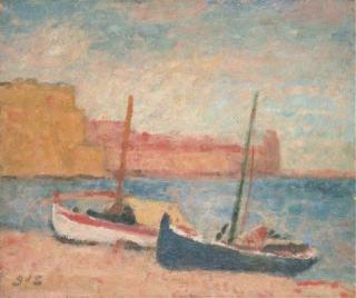 Georges d\'Espagnat - Bateaux à marée basse