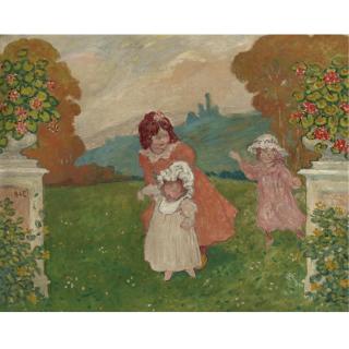 Georges D\'Espagnat - Les Enfants Jouant Au Jardin